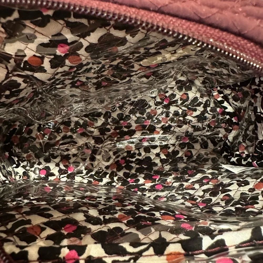 Vera Bradley Red Quilted Cosmetic Bag